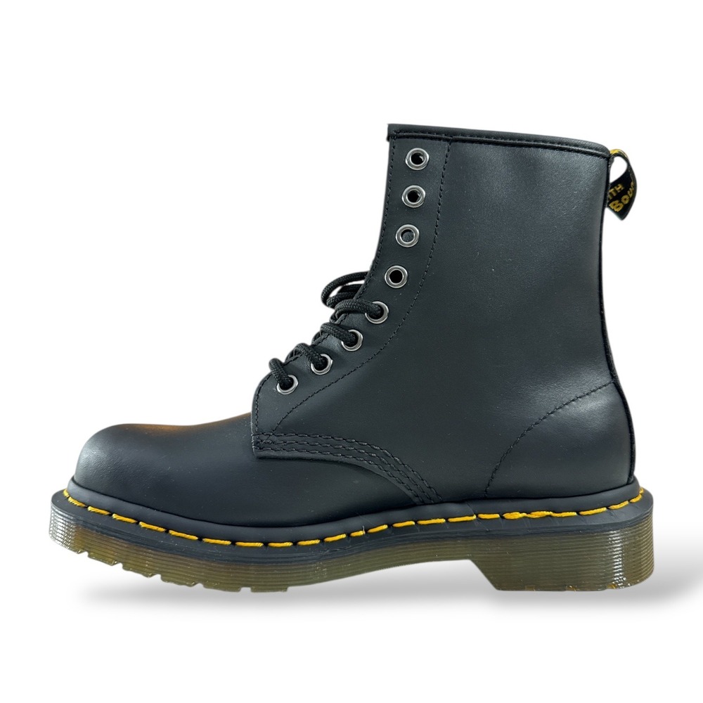 Dr. Martens 1460 Black Smooth Leather 8-eye Lace-up Boots Mens US 12 / Wm 13 NIB - Picture 2 of 9